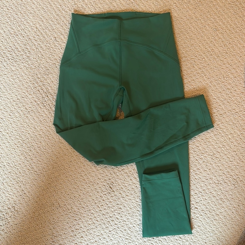 Lululemon Leggings 25” Everglade Green Size 6